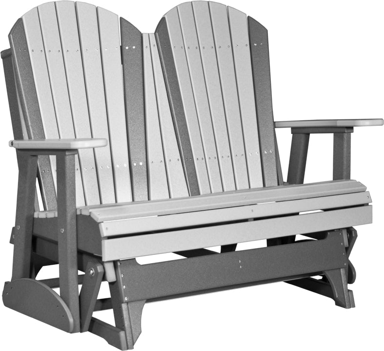4 Adirondack Poly Glider Dove Gray