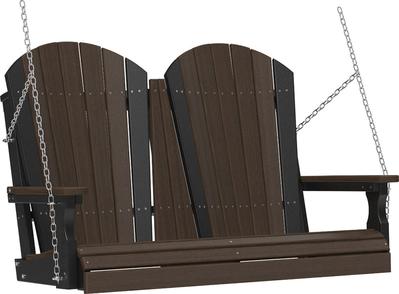4 Adirondack Poly Swing Brazilian Walnut