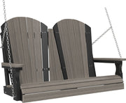 4 Adirondack Poly Swing Coastal Gray