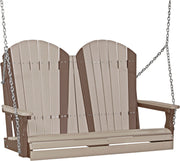4 Adirondack Poly Swing Weatherwood Chestnut