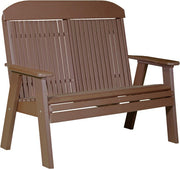 4 Classic Poly Bench Chestnut Brown