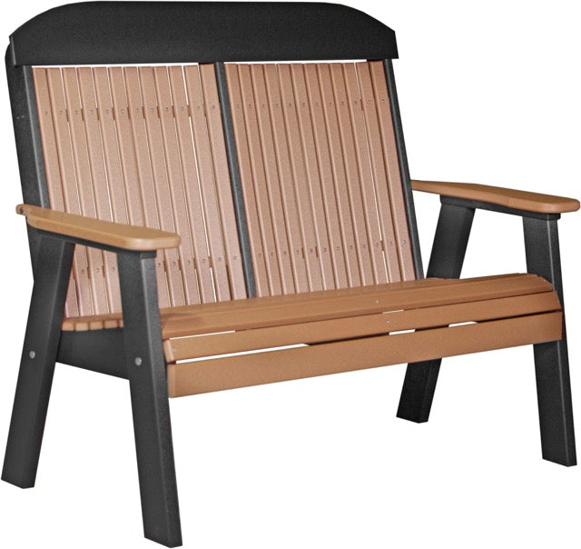 4 Classic Poly Bench Cedar Black