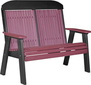 4 Classic Poly Bench Cherrywood Black
