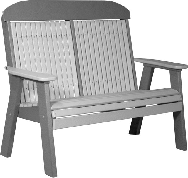 4 Classic Poly Bench Dove Gray Slate