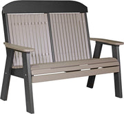 4 Classic Poly Bench Weatherwood Black