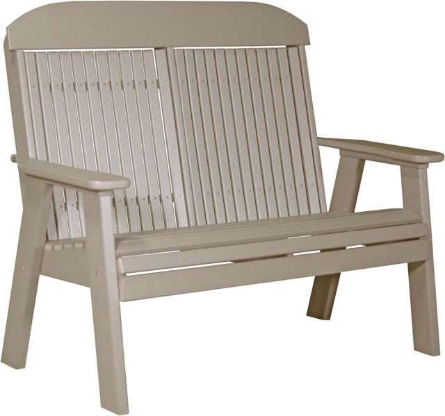 4 Classic Poly Bench Weatherwood