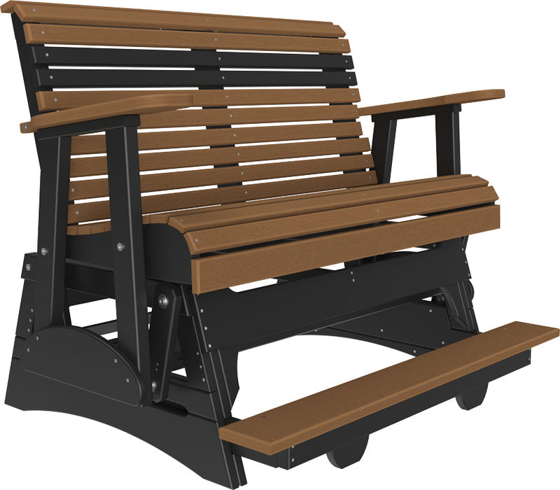 4 Plain Balcony Glider Antique Mahogany