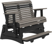 4 Plain Poly Balcony Glider Coastal Gray