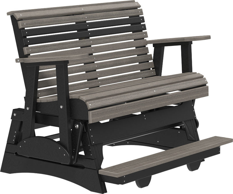 4 Plain Poly Balcony Glider Coastal Gray