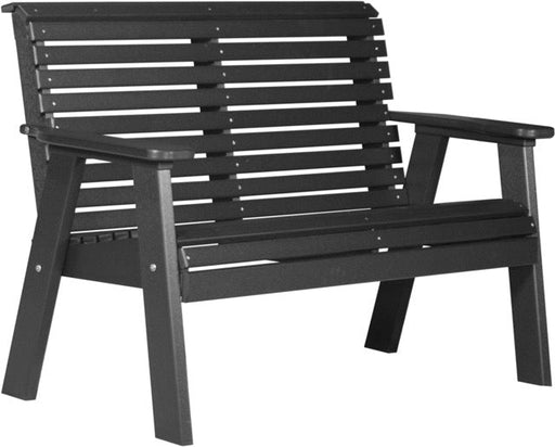 4 Plain Poly Bench Black