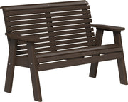 4 Plain Poly Bench Brazilian Walnut