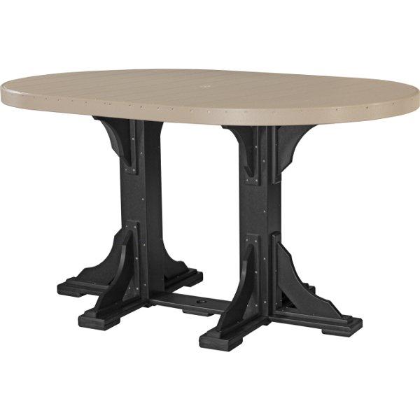 LuxCraft Poly 4ft x 6ft Oval Table
