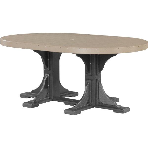 LuxCraft Poly 4ft x 6ft Oval Table