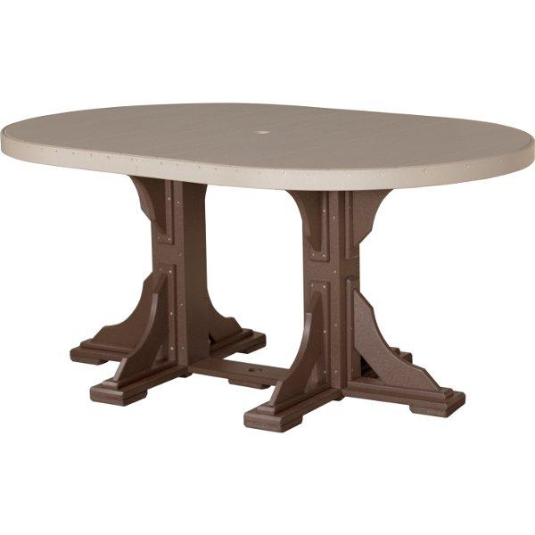 LuxCraft Poly 4ft x 6ft Oval Table
