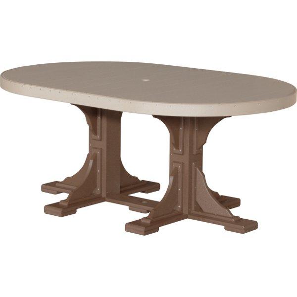 LuxCraft Poly 4ft x 6ft Oval Table
