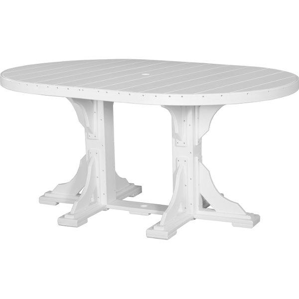 LuxCraft Poly 4ft x 6ft Oval Table