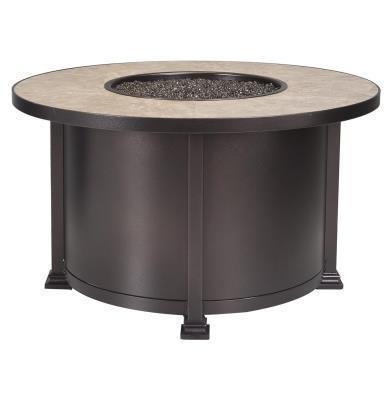 OW Lee 42" Rd. Chat Height Santorini Fire Pit