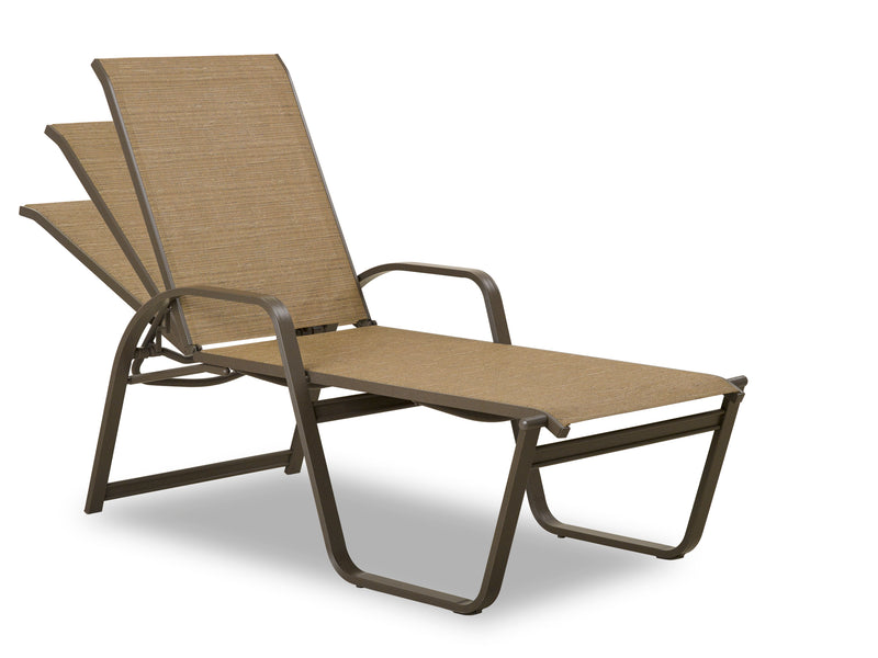 Aruba II Sling Four Position High Bed Lay-flat Stacking Chaise