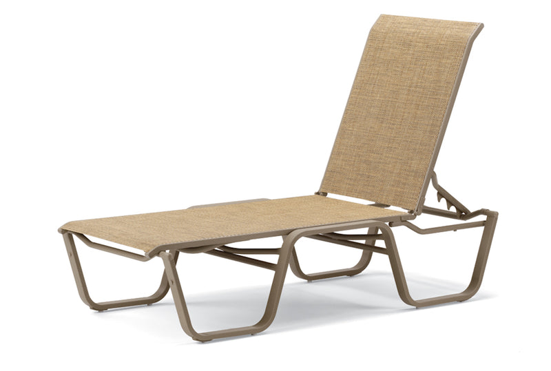 Aruba II Sling Four Position High Bed Lay-flat Stacking Chaise