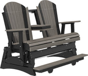 5 Adirondack Poly Balcony Glider Coastal Gray