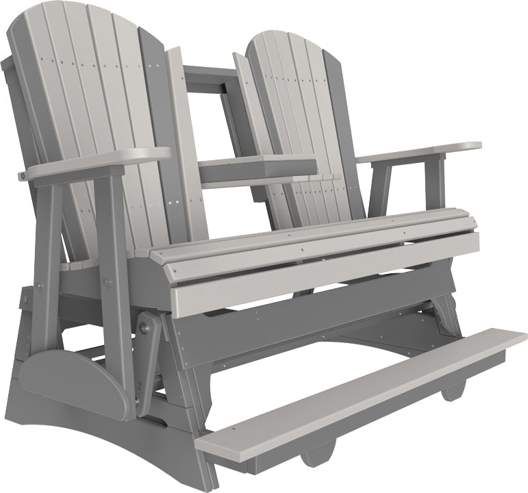 5 Adirondack Balcony Glider Dove Gray