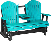 5 Adirondack Poly Glider Aruba Blue