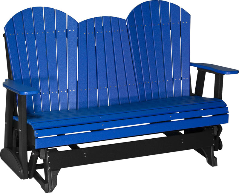 5 Adirondack Poly Glider Blue Black