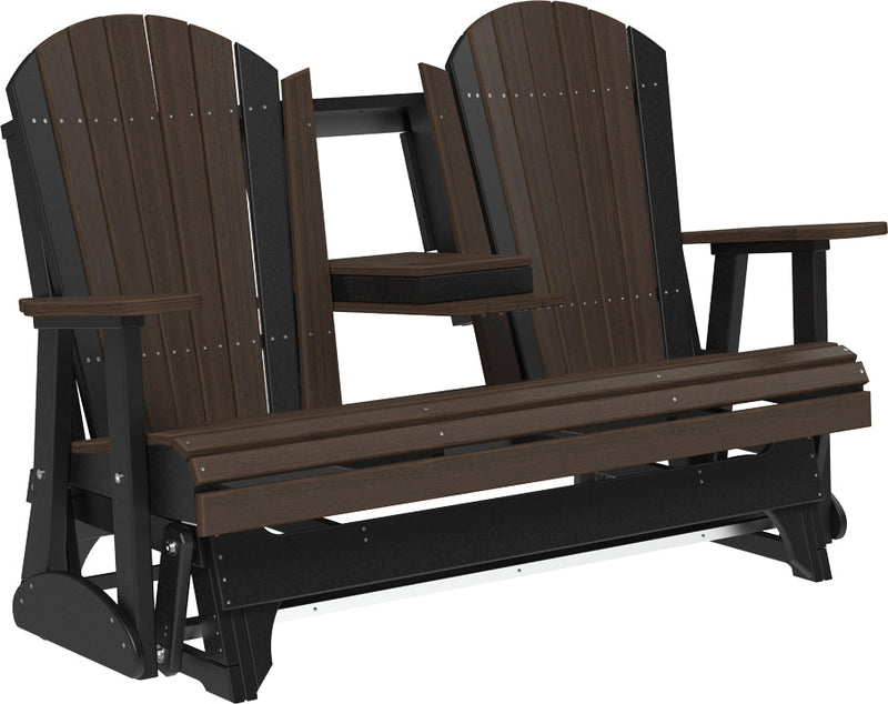 5 Adirondack Poly Glider Brazilian Walnut