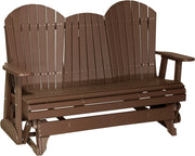 5 Adirondack Poly Glider Chestnut Brown