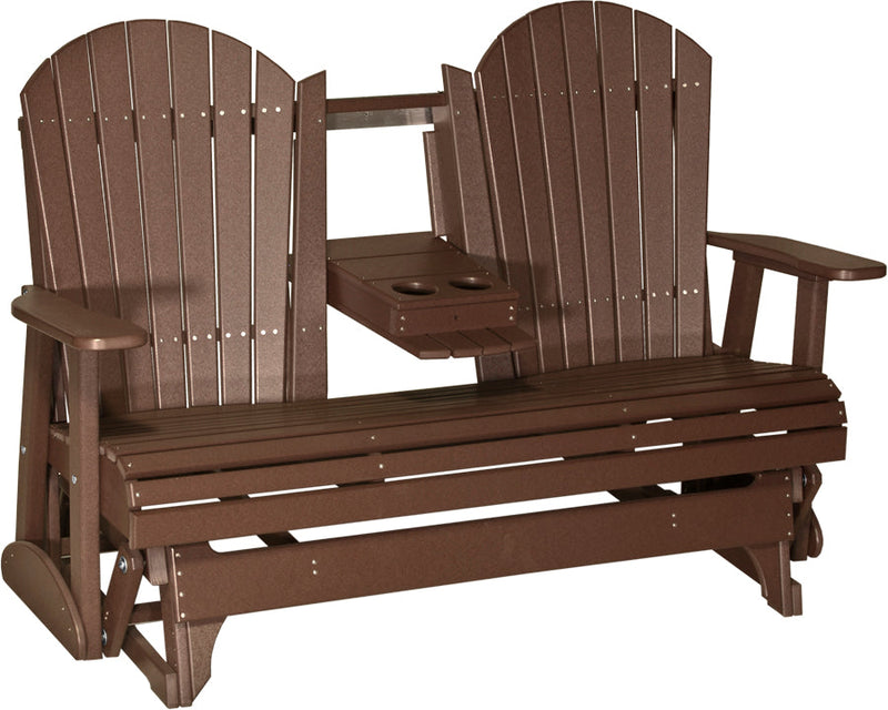 5 Adirondack Poly Glider Chestnut