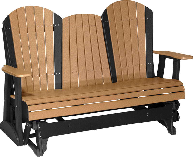 5 Adirondack Poly Glider Cedar Black