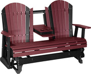 5 Adirondack Poly Glider Cherrywood