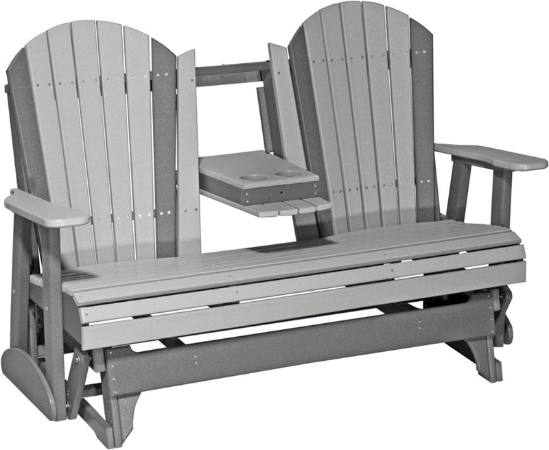 5 Adirondack Poly Glider Dove Gray