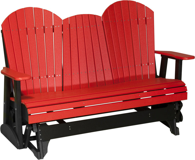 5 Adirondack Poly Glider Red Black
