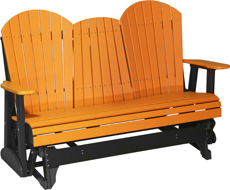 5 Adirondack Poly Glider Tangerine Black