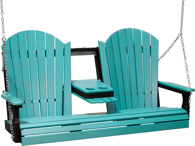 5 Adirondack Poly Swing Aruba Blue