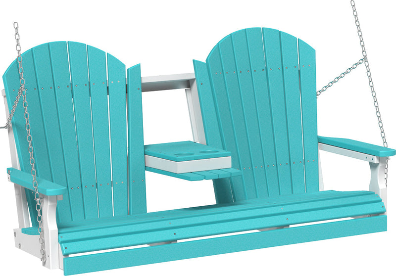 5 Adirondack Poly Swing Aruba Blue