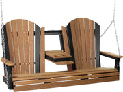 5 Adirondack Poly Swing Antique Mahogany