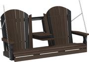 5 Adirondack Poly Swing Brazilian Walnut
