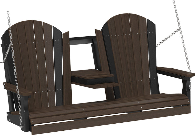 5 Adirondack Poly Swing Brazilian Walnut