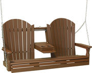 5 Adirondack Poly Swing Chestnut