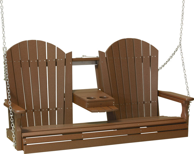 5 Adirondack Poly Swing Chestnut