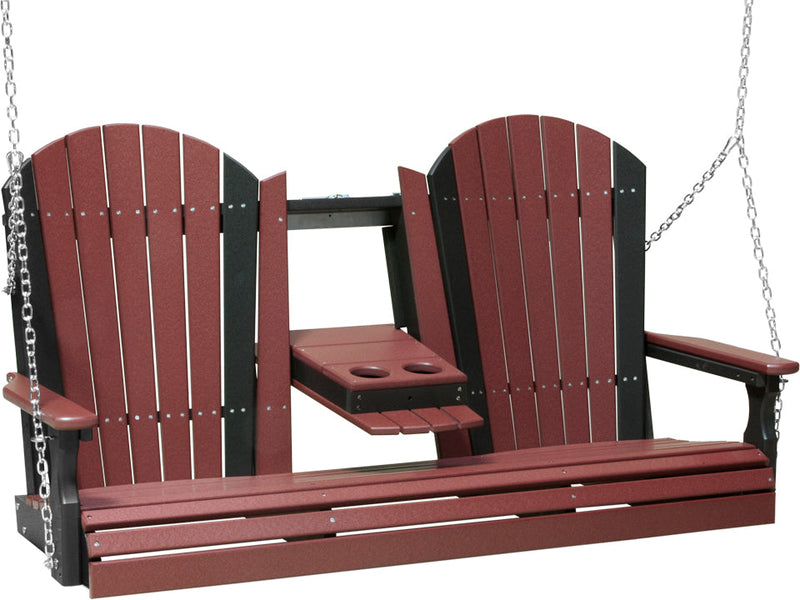5 Adirondack Poly Swing Cherrywood