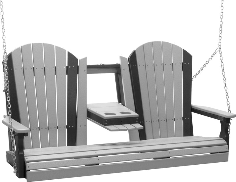 5 Adirondack Poly Swing Dove Gray