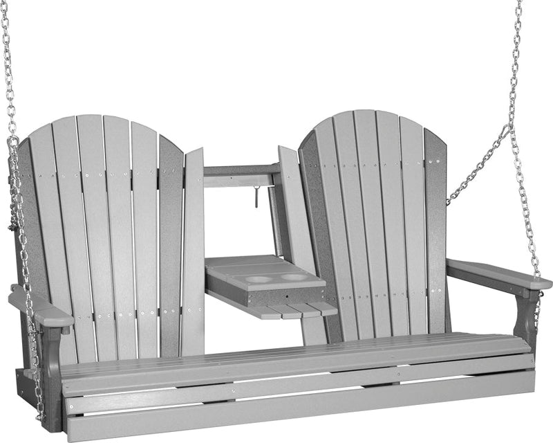 5 Adirondack Poly Swing Dove Gray