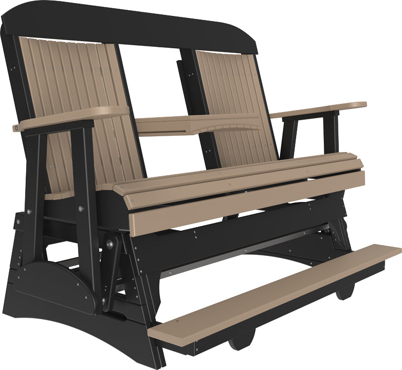 5 Classic Balcony Glider Weatherwood