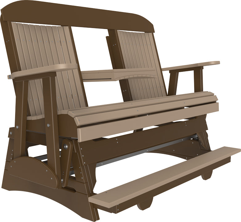 5 Classic Balcony Glider Weatherwood Chestnut