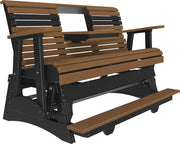 5 Plain Balcony Glider Antique Mahogany