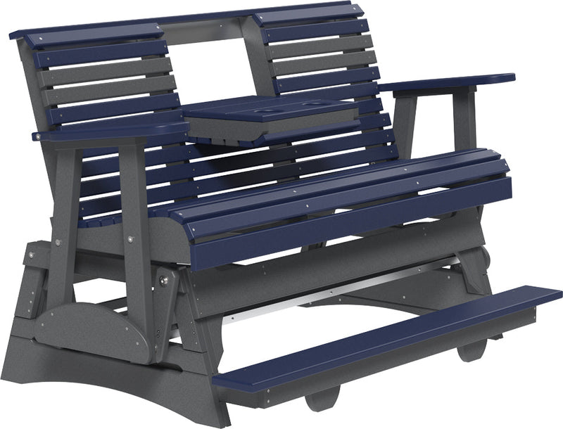 5 Plain Poly Balcony Glider Patriot Blue