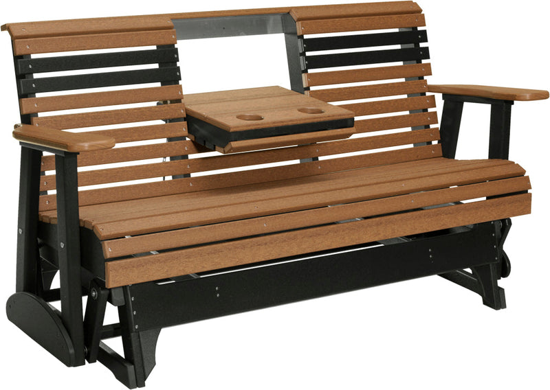 5 Plain Poly Glider Antique Mahogany